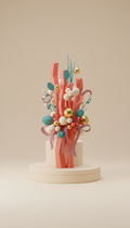 Coral Zest Luxe Event Centerpiece